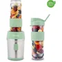 H.KoeNIG Mini Blender SMOO18, 300 W, 570 mL, Vert Pastel, 2 Gourdes Incluses, Sans BPA - Pour Smoothies à Emporter - Compatible Lave-Vaisselle