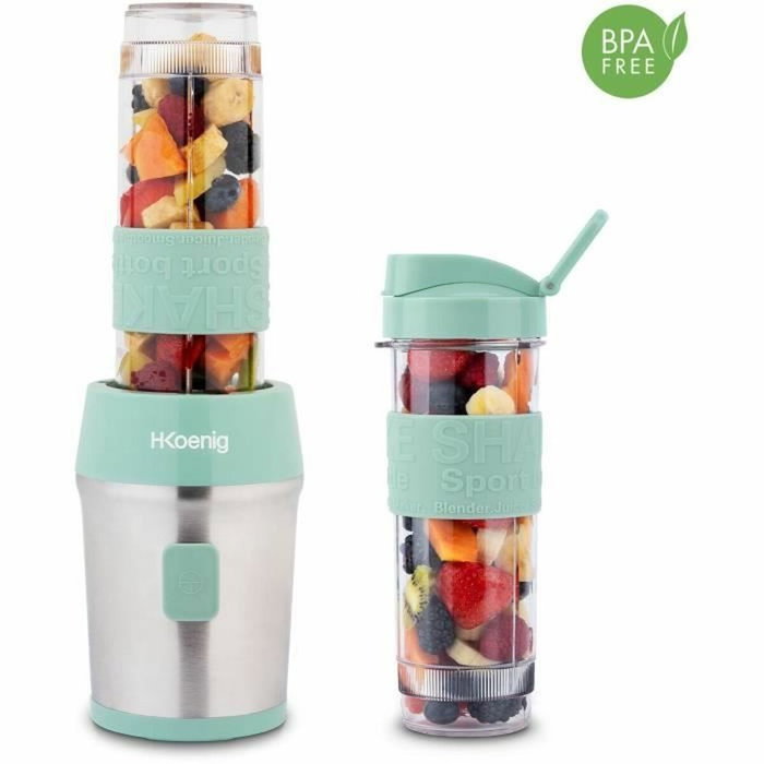 Hkoenig Mini blender SMOO18, Vert pastel, 570 mL Hkoenig Mini blender SMOO18, Vert pastel, 570 mL
