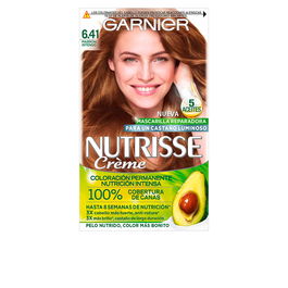 Garnier NUTRISSE Crème Coloration Permanente Cheveux #6.41 Ambre Douce 3 unités