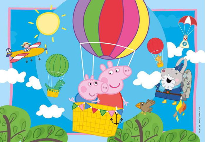 Ravensburger Puzzle Peppa Pig 2x12 pièces avec mini poster