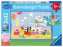 Ravensburger Puzzle Peppa Pig 2x12 pièces avec mini poster