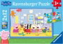 Ravensburger Puzzle Peppa Pig 2x12 pièces avec mini poster