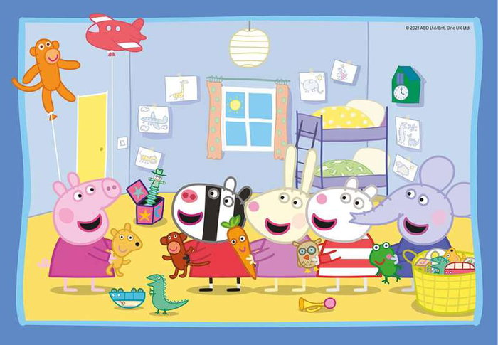 Ravensburger Puzzle Peppa Pig 2x12 pièces avec mini poster
