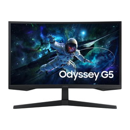 Samsung Moniteur Odyssey G5 G55C 27 pouces (LS27CG554EU) - Écran incurvé 1000R, QHD 2560x1440, 165 Hz, 1 ms