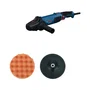 Bosch Professional Polisseuse orbitale GPO 11-180 S 1100W 180mm avec tampon de polissage, tampon éponge et poignée auxiliaire pour carrosserie