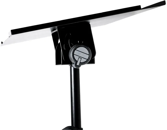 QuikLok DAS/001 Support trépied avec plateau inclinable pour ordinateur portable, batterie, accessoires de percussion - Charge max 5 kg - Noir