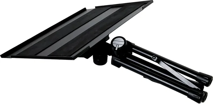 QuikLok DAS/001 Support trépied avec plateau inclinable pour ordinateur portable, batterie, accessoires de percussion - Charge max 5 kg - Noir