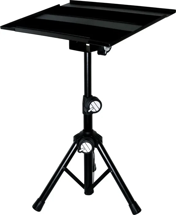 QuikLok DAS/001 Support trépied avec plateau inclinable pour ordinateur portable, batterie, accessoires de percussion - Charge max 5 kg - Noir
