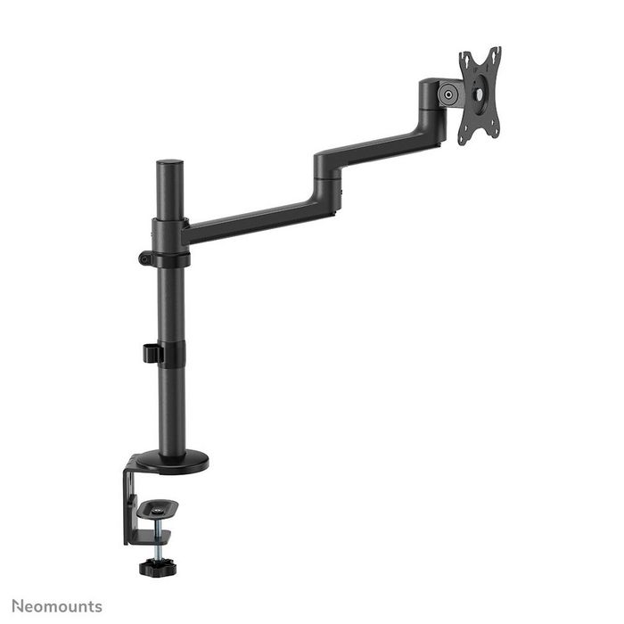 Neomounts DS60-425BL1 Support de Bureau Multidirectionnel pour Écran 17 à 27 Pouces, Réglable en Hauteur, Rotation 360°, Compatible VESA 75x75/100x100 mm - Noir