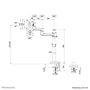 Neomounts DS60-425BL1 Support de Bureau Multidirectionnel pour Écran 17 à 27 Pouces, Réglable en Hauteur, Rotation 360°, Compatible VESA 75x75/100x100 mm - Noir