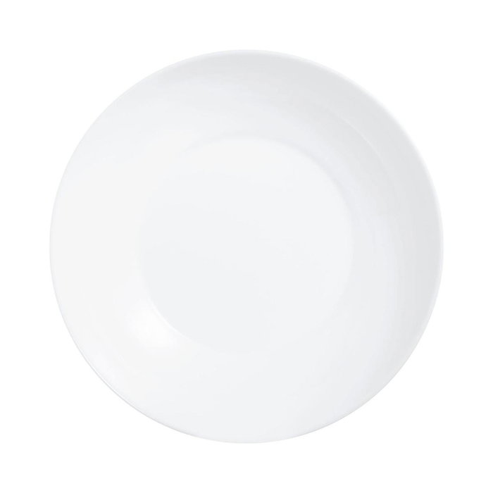 Luminarc Apy Assiette Plate Opal 20 cm en Verre Blanc Brillant
