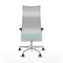 Piqueras Y Crespo Fauteuil Albacete, Assise Turquoise et Dossier Blanc