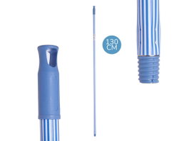 ARTE REGAL Canne métallique rayée bleue 130 cm