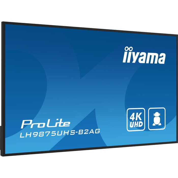 iiyama LH9875UHS-B2AG Ecran professionnel pour affichage dynamique ProLite 98 pouces 4K UHD avec ports HDMI et USB