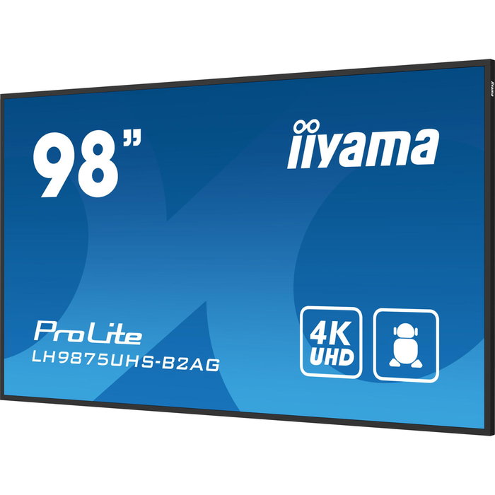 iiyama LH9875UHS-B2AG Ecran professionnel pour affichage dynamique ProLite 98 pouces 4K UHD avec ports HDMI et USB