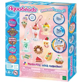 Aquabeads - Mes Accessoires Sucrés - Kit Créatif 35090 - Perles Aqua à Assembler, Bagues, Porte-clés - Sans Chaleur - Jeu pour Enfants dès 4 ans