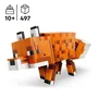 Lego Minecraft 21588 Le Renard - Jeu de Construction 3D avec Figurine d'Animal Mobile - Jouet pour Garçon et Fille à Partir de 10 Ans
