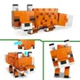 Lego Minecraft 21588 Le Renard - Jeu de Construction 3D avec Figurine d'Animal Mobile - Jouet pour Garçon et Fille à Partir de 10 Ans