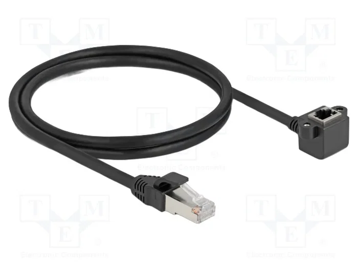 DELOCK Extendeur Ethernet Cat 6 F/UTP 1m noir DELOCK Extendeur Ethernet Cat 6 F/UTP 1m noir