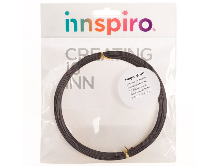 Innspiro Fil d'aluminium MÁGICO marron 1,0mm 10m Innspiro Fil d'aluminium MÁGICO marron 1,0mm 10m