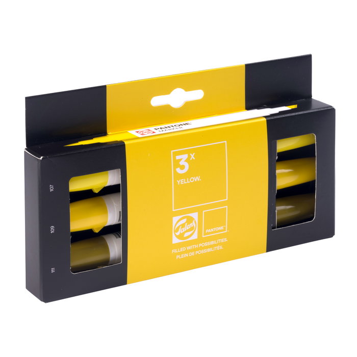 Talens | Pantone Set de marqueurs 3x Jaune Talens | Pantone Set de marqueurs 3x Jaune