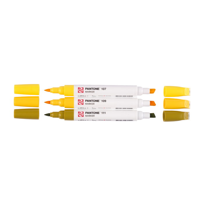 Talens | Pantone Set de marqueurs 3x Jaune Talens | Pantone Set de marqueurs 3x Jaune