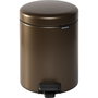 Brabantia Newicon Poubelle à pédale 5 L Warm Bronze