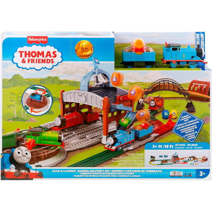 Fisher-Price - Set de Chargement et Lancement de Barriles JGY30 Thomas et ses Amis - Jouet Train pour Enfants 3 Ans et Plus Fisher-Price - Set de Chargement et Lancement de Barriles JGY30 Thomas et ses Amis - Jouet Train pour Enfants 3 Ans et Plus
