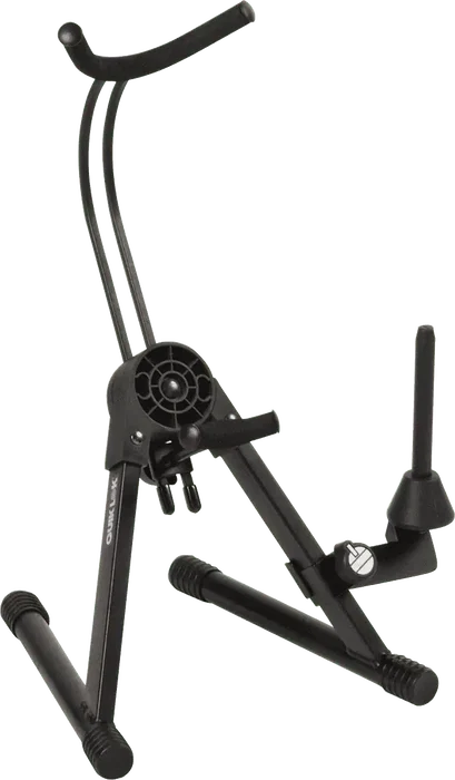 QUIKLOK Support pour Saxophone Alto et Tenor Ajustable Noir Acier Pliable