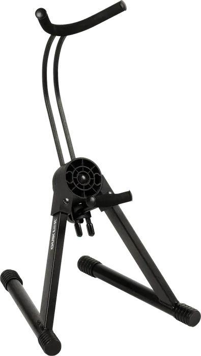 QUIKLOK Support pour Saxophone Alto et Tenor Ajustable Noir Acier Pliable