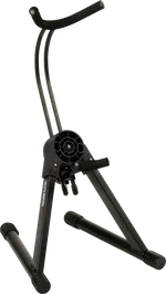 QUIKLOK Support pour Saxophone Alto et Tenor Ajustable Noir Acier Pliable