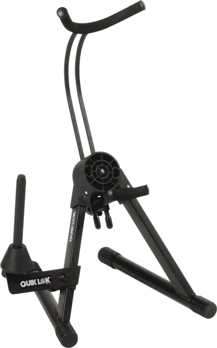 QUIKLOK Support pour Saxophone Alto et Tenor Ajustable Noir Acier Pliable