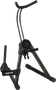 QUIKLOK Support pour Saxophone Alto et Tenor Ajustable Noir Acier Pliable