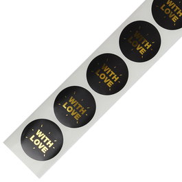 Party Time Lot de 50 autocollants circulaires pour cadeaux