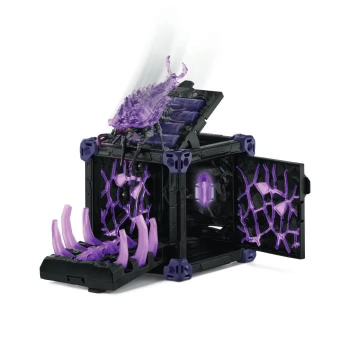 Schleich 42675 Eldrador Creatures - Isopode des Ténèbres BattleCave, Extension d'arène pour figurines de combat, jouet dès 7 ans