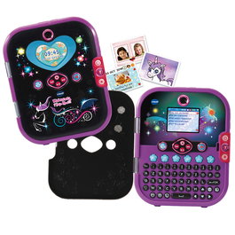 V-Tech Kidisecrets Diario Secreto Digital - Diario interactivo avec clavier, écran couleur, lecteur MP3 et caméra double objectif - Version espagnole