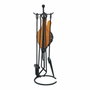 EDM Product Accessoires de cheminée EDM 85739 Noir Métal Fonte 5 Pièces