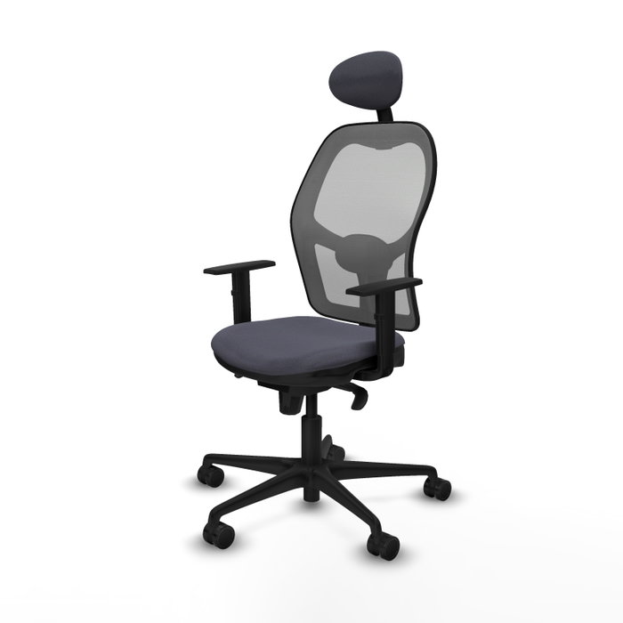 Piqueras y Crespo Chaise de Bureau Jorquera avec Appui-tête Gris foncé Piqueras y Crespo Chaise de Bureau Jorquera avec Appui-tête Gris foncé