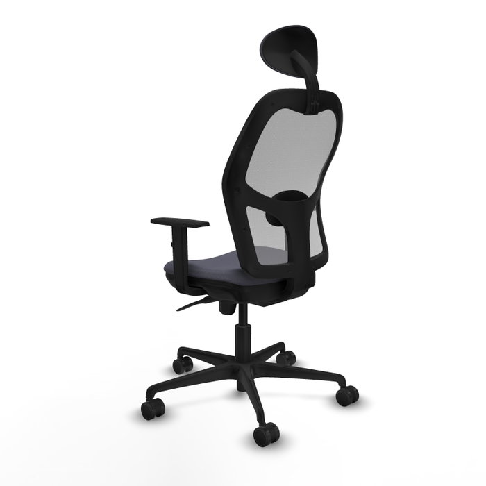 Piqueras y Crespo Chaise de Bureau Jorquera avec Appui-tête Gris foncé Piqueras y Crespo Chaise de Bureau Jorquera avec Appui-tête Gris foncé