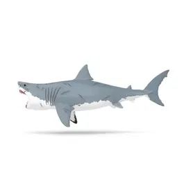 Schleich 15055 Dinosaurs - Figurine Mégalodon avec Détails Réalistes, Jouet de Collection Authentique pour Enfants dès 4 ans