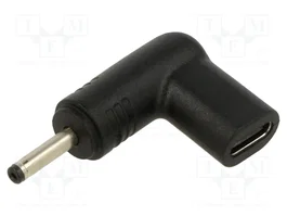 AKYGA Adaptateur USB C vers DC 3,0/1,0 mm 100W Noir Angulaire