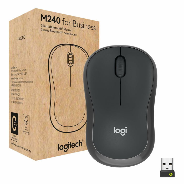 Logitech M240 Silent Bluetooth Mouse Graphite Logitech M240 Silent Bluetooth Mouse Graphite