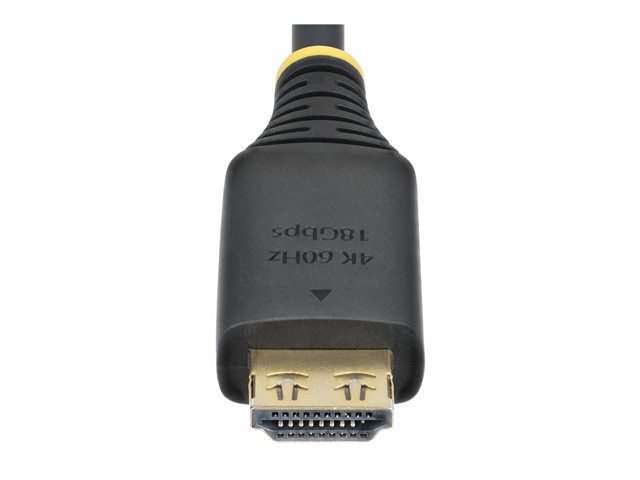Startechcom Câble HDMI 1.8 m Haute Vitesse 4K 60Hz 18 Gbps HDR10 Mâle-Mâle Startechcom Câble HDMI 1.8 m Haute Vitesse 4K 60Hz 18 Gbps HDR10 Mâle-Mâle
