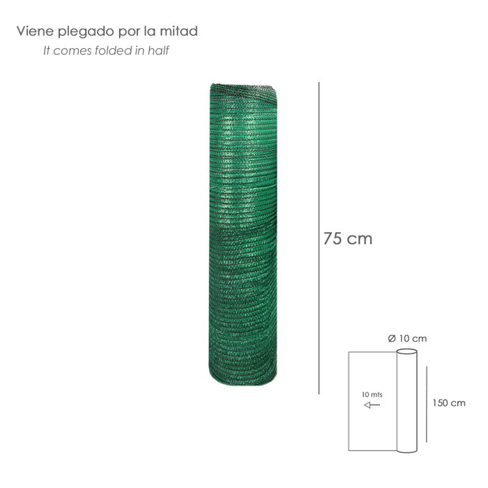 SATURNIA Malle d'ombrage vert clair 1,5 m x 10 m SATURNIA Malle d'ombrage vert clair 1,5 m x 10 m