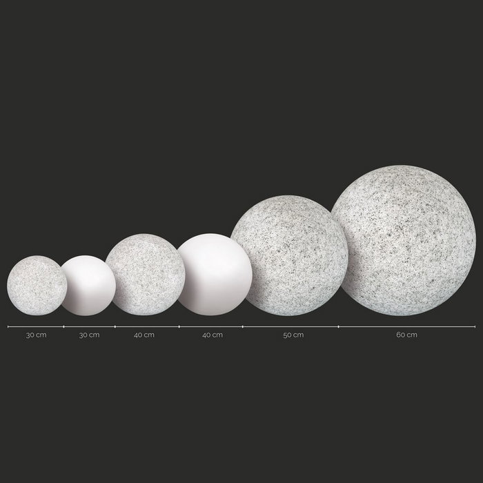Décoration lumineuse Sphere Pierre 60 x 60 x 60 cm Décoration lumineuse Sphere Pierre 60 x 60 x 60 cm