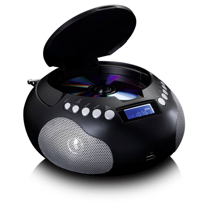 Lenco SCD-331BK Lecteur Radio, CD et MP3 Portable - Noir