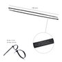 WOLFPACK LINEA PROFESIONAL Colliers de serrage en nylon noir 3,5 x 140 mm, lot de 100 unités