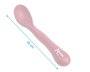 KioKids Cuillère Grande Capacité Pour Nourrisson et Bébé +6 Mois, Confortable, Pliable, Manche Courbé, Rose, Alimentaire Sécuritaire Polypropylène