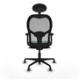Piqueras y Crespo Chaise de Bureau avec Appui-tête Jorquera 2D036G1 Vert