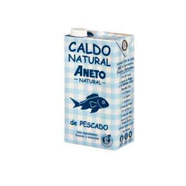 ANETO Caldo De Pescado - Bouillon de poisson naturel 1L - Sans gluten, sans lactose - Ingrédients frais